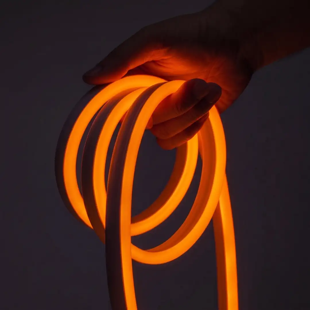 12 Volt Turuncu Neon Şerit Led