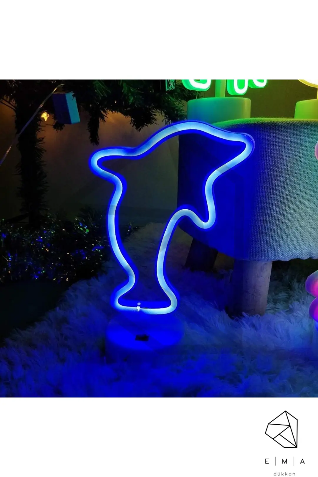 Yunus Neon LED Gece Lambası | USB ve Pilli 2