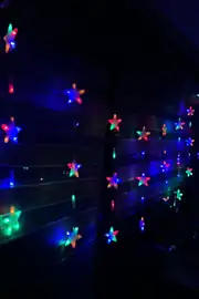 RGB Yıldız Perde Led 136 LED | Kumandalı, Çok Renkli 3