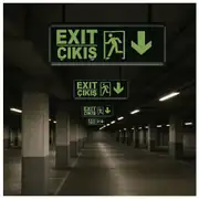 Exit Acil Çıkış Armatürü 3W FL-9002 4