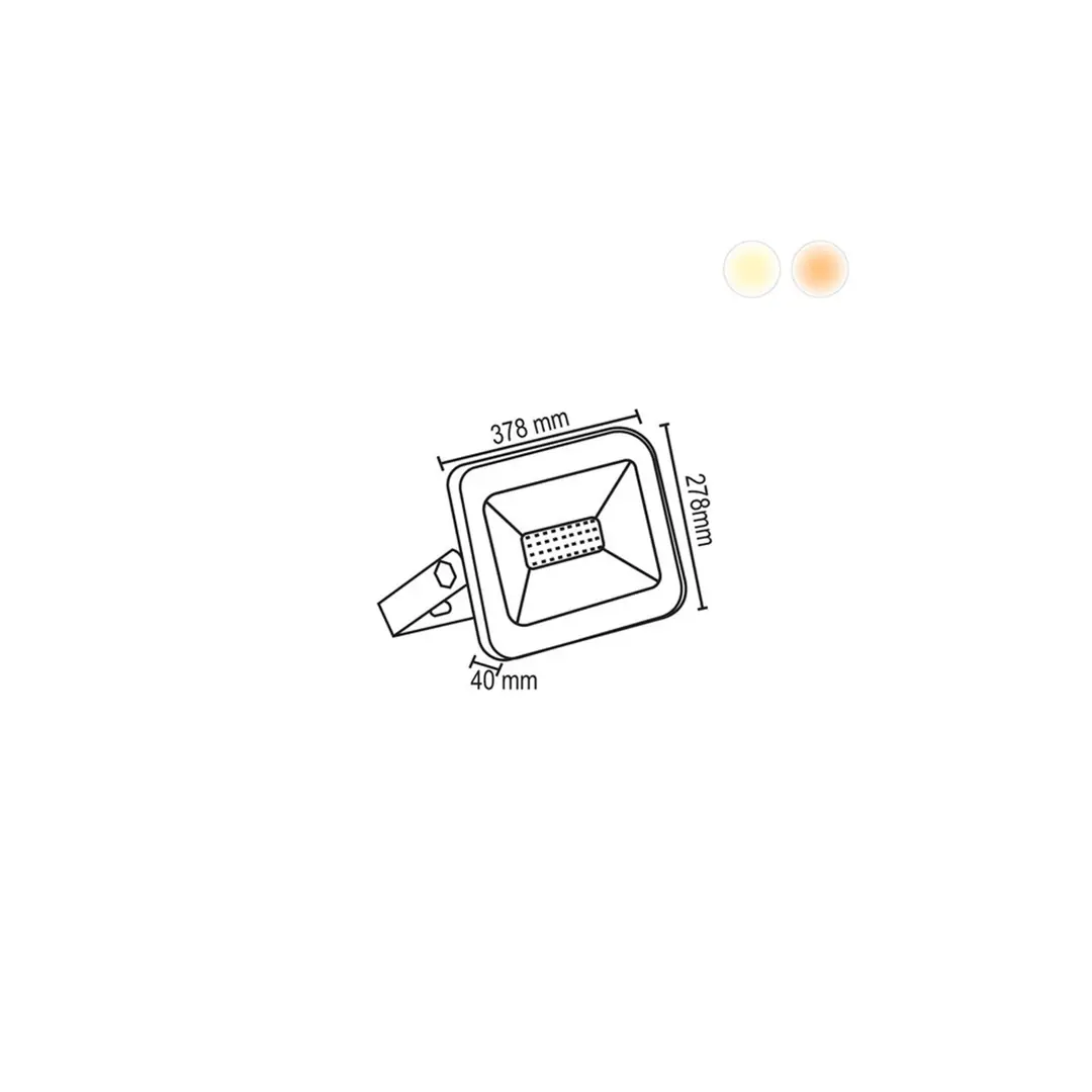 Projektör 200W FL-9120 Beyaz - ek resim