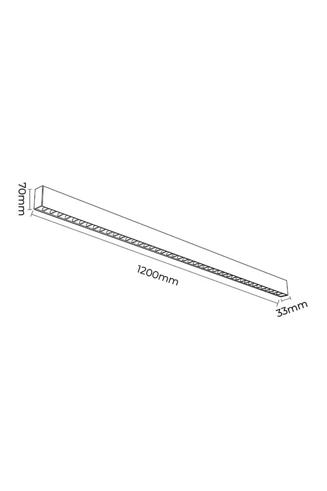Forlife Silver Lensli Linear 40W 3200K Gün Işığı FL-5561 R 2