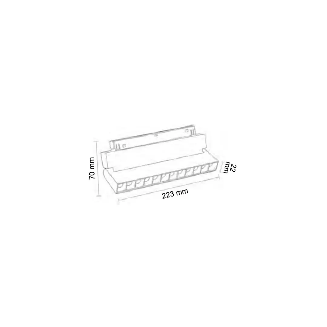 Forlife Magnet Armatür 12W 4000K Silver | FL-6622 S - ek resim