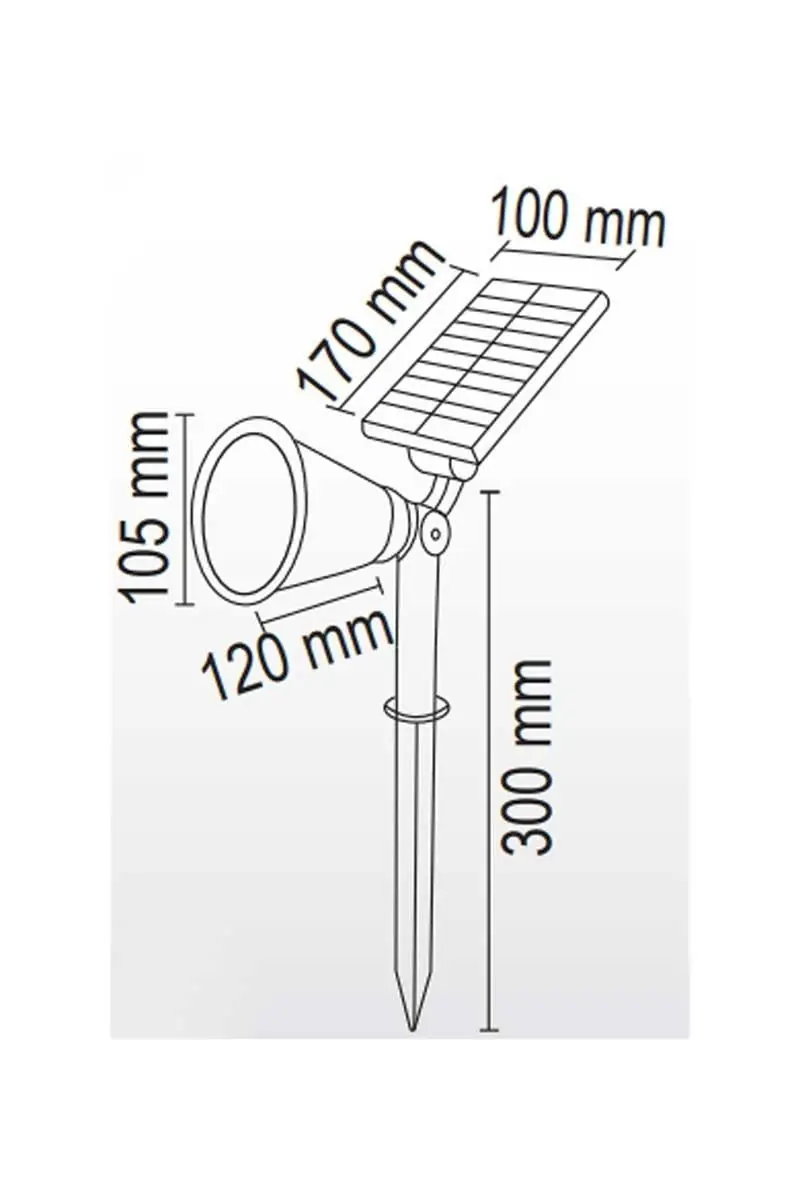 Forlife Solar Çim Saplama 30W Yeşil FL-3121 - ek resim