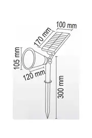 Forlife Solar Çim Saplama 30W Yeşil FL-3121 2