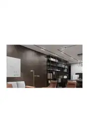 Forlife Siyah Kasa Opak Difüzörlü Ray Armatür 20W 6500K Beyaz FL-5584 S 2