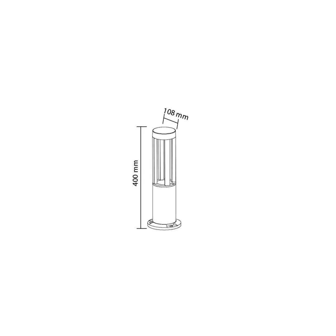 Forlife Bollard Bahçe Armatürü İğde 40cm 7W 3200k Gün Işığı FL-1787 - ek resim