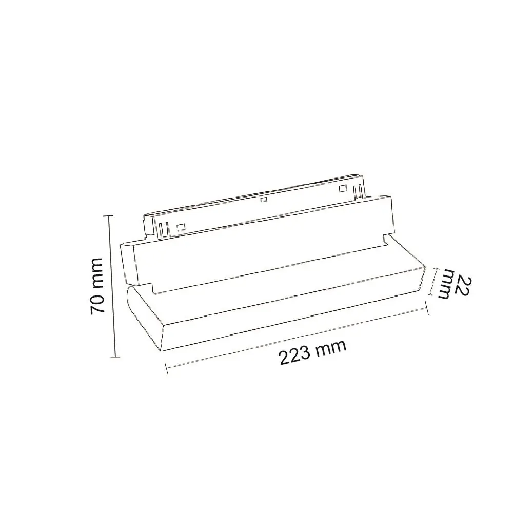 Forlife Opak Difüzörlü Hareketli Magnet Armatür 12W 3200K Gün Işığı FL-6682 - ek resim
