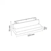Forlife Opak Difüzörlü Hareketli Magnet Armatür 12W 3200K Gün Işığı FL-6682 2