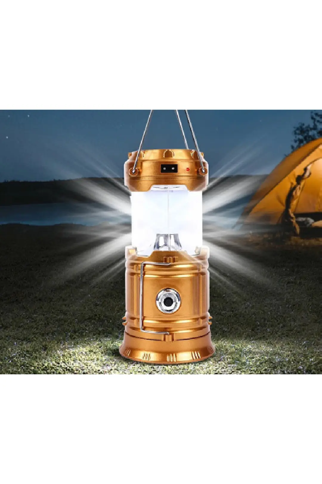 Forlife 20W Solar Fener Nostaljik FL-3226 - Bakır - ek resim