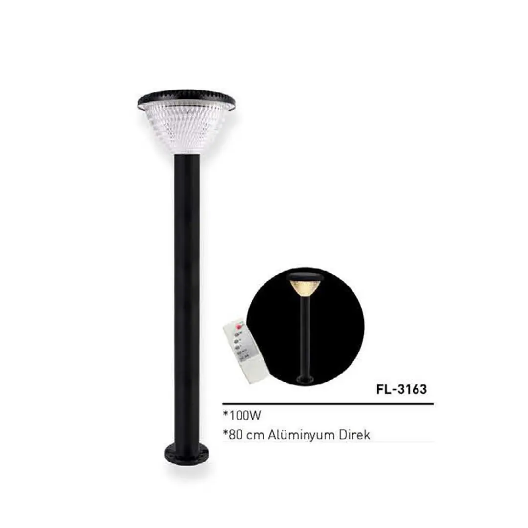 Solar Güneş Enerjili Sokak Armatürü 100W FL-3163 - ek resim