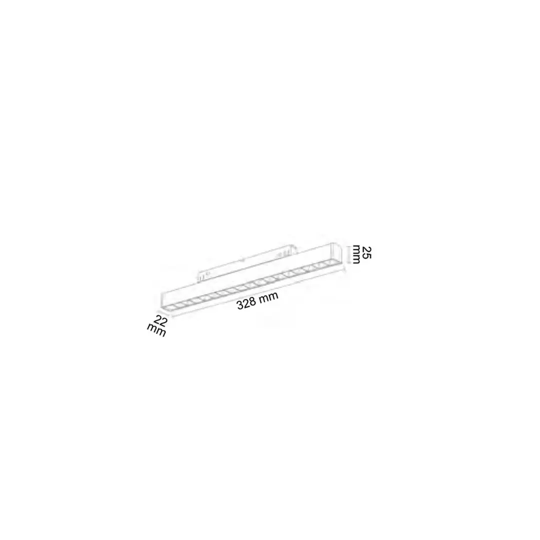 Forlife Siyah Kompakt Lensli Magnet Armatür 18W 3200k Gün Işığı FL-6613 - ek resim