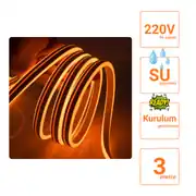 220 Volt Turuncu Neon Şerit Led 2