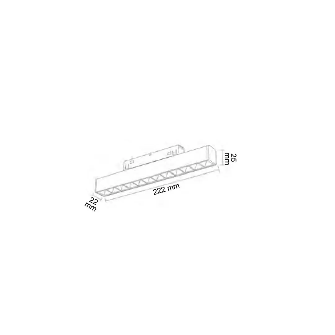Forlife Siyah Kompakt Lensli Magnet Armatür 12W 3200k Gün Işığı FL-6612 2