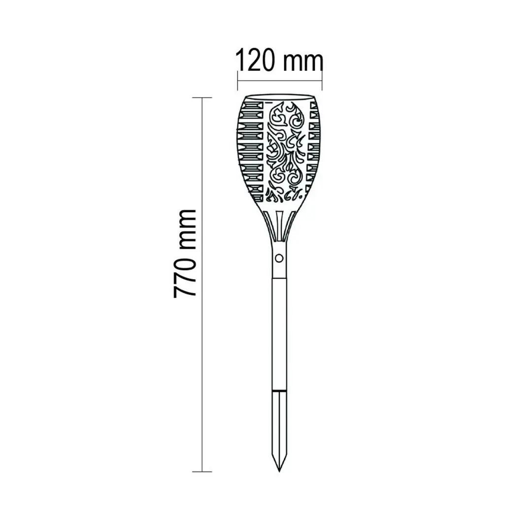 Forlife 15W Solar Alev Efektli Meşale FL-3237 5
