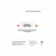 Forlife Elit Metal Boş Spot Kasa Beyaz FL-1903 B 2