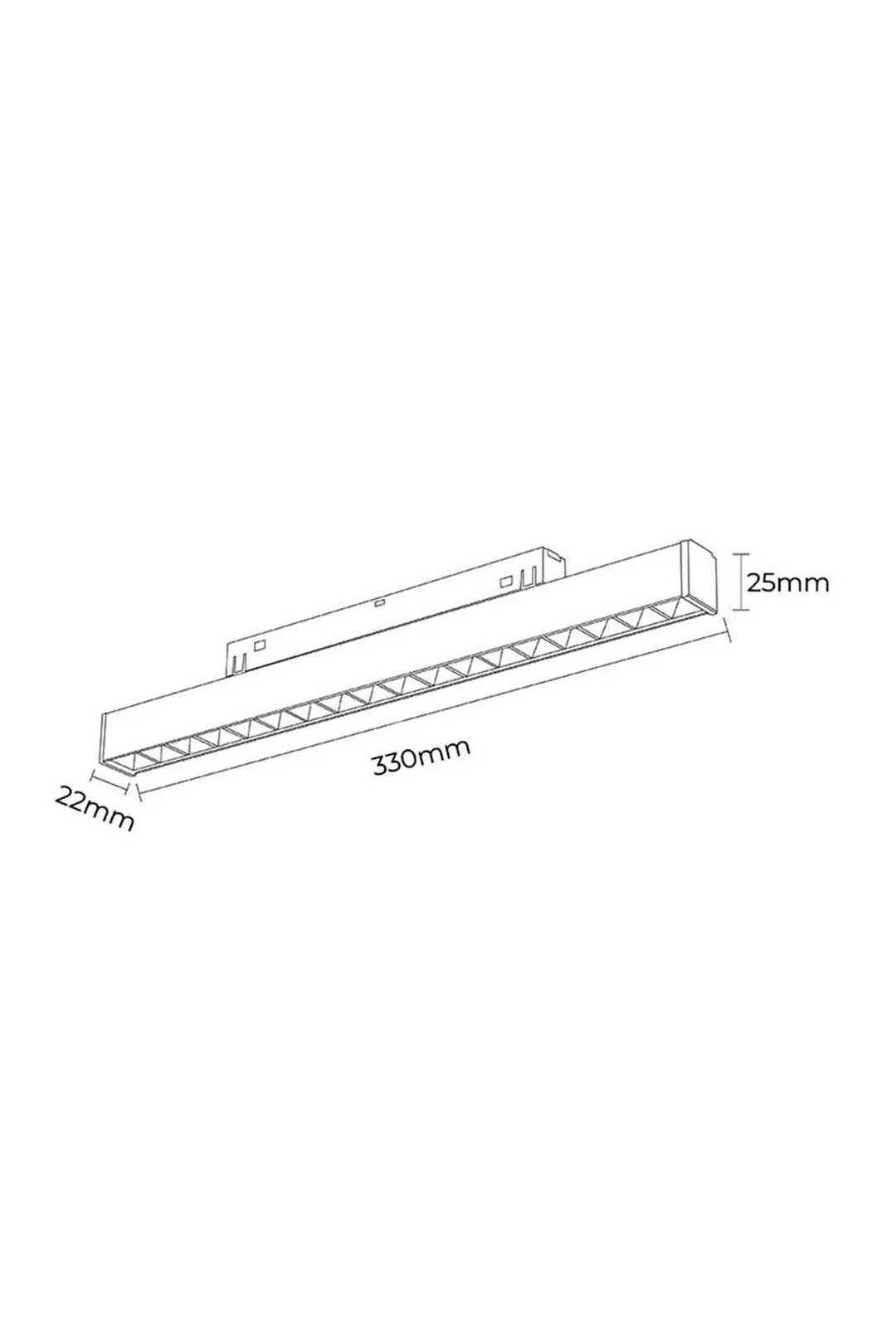 Forlife Beyaz Lensli Magnet Armatür 18W 3200K Gün Işığı FL-6613 W 5