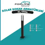 Forlife Bollard Bahçe Armatürü Karaçam 80cm 10W 3200k Gün Işığı FL-1794 3
