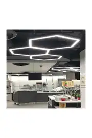 Forlife Altıgen Linear Armatür Kol 60Cm 120W 6500K Beyaz FL-99037 4