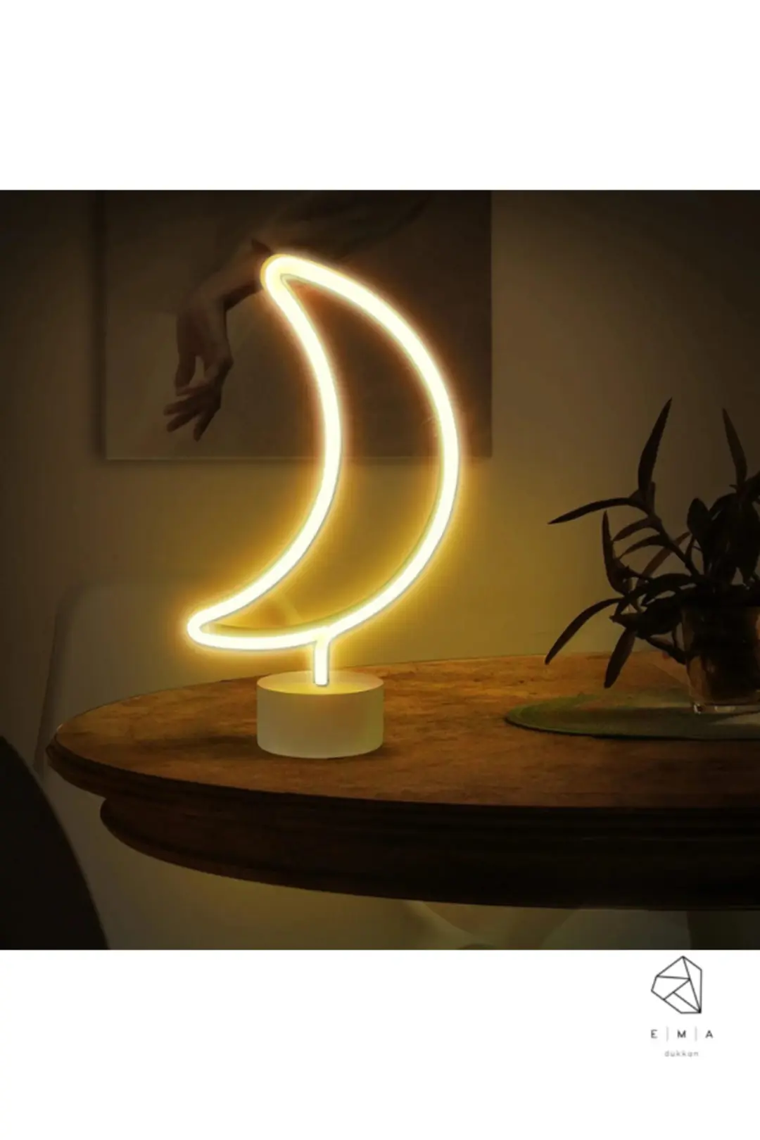 Ay Dede Neon LED Gece Lambası | USB ve Pilli 5