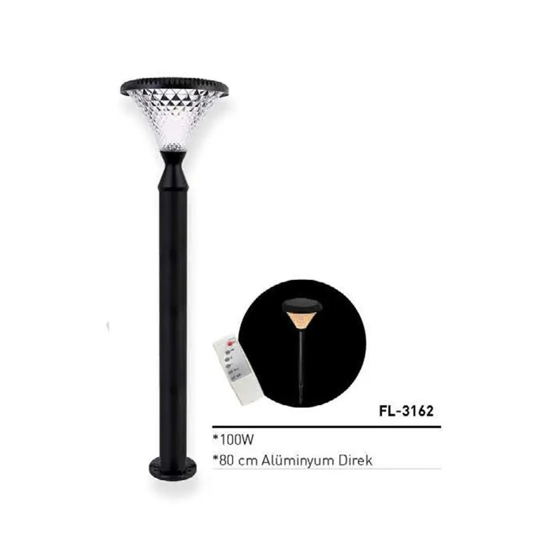 Solar Güneş Enerjili Sokak Armatürü 100W FL-3162 - ek resim