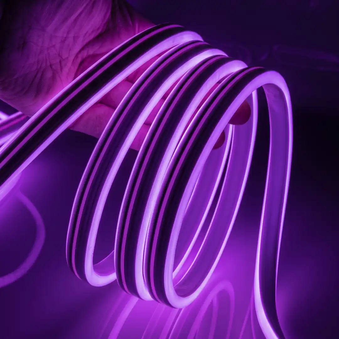 220 Volt Mor Neon Şerit Led