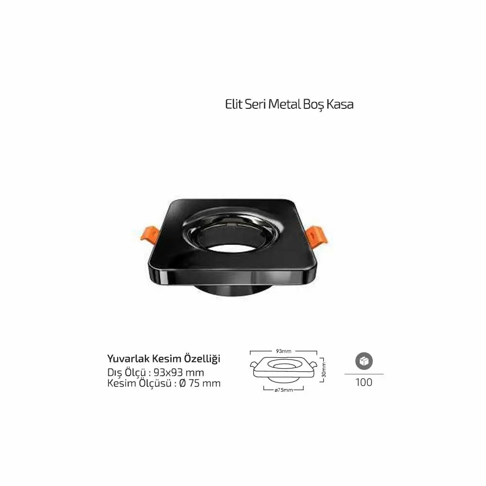 Forlife Elit Metal Boş Spot Kasa Platin FL-1903 P - ek resim