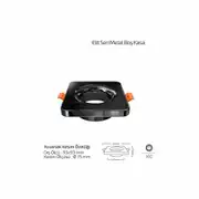 Forlife Elit Metal Boş Spot Kasa Platin FL-1903 P 2