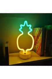 Ananas Neon LED Gece Lambası | USB ve Pilli 5
