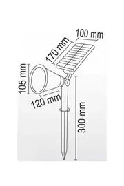 Forlife Solar Çim Saplama 30W Amber FL-3121 5