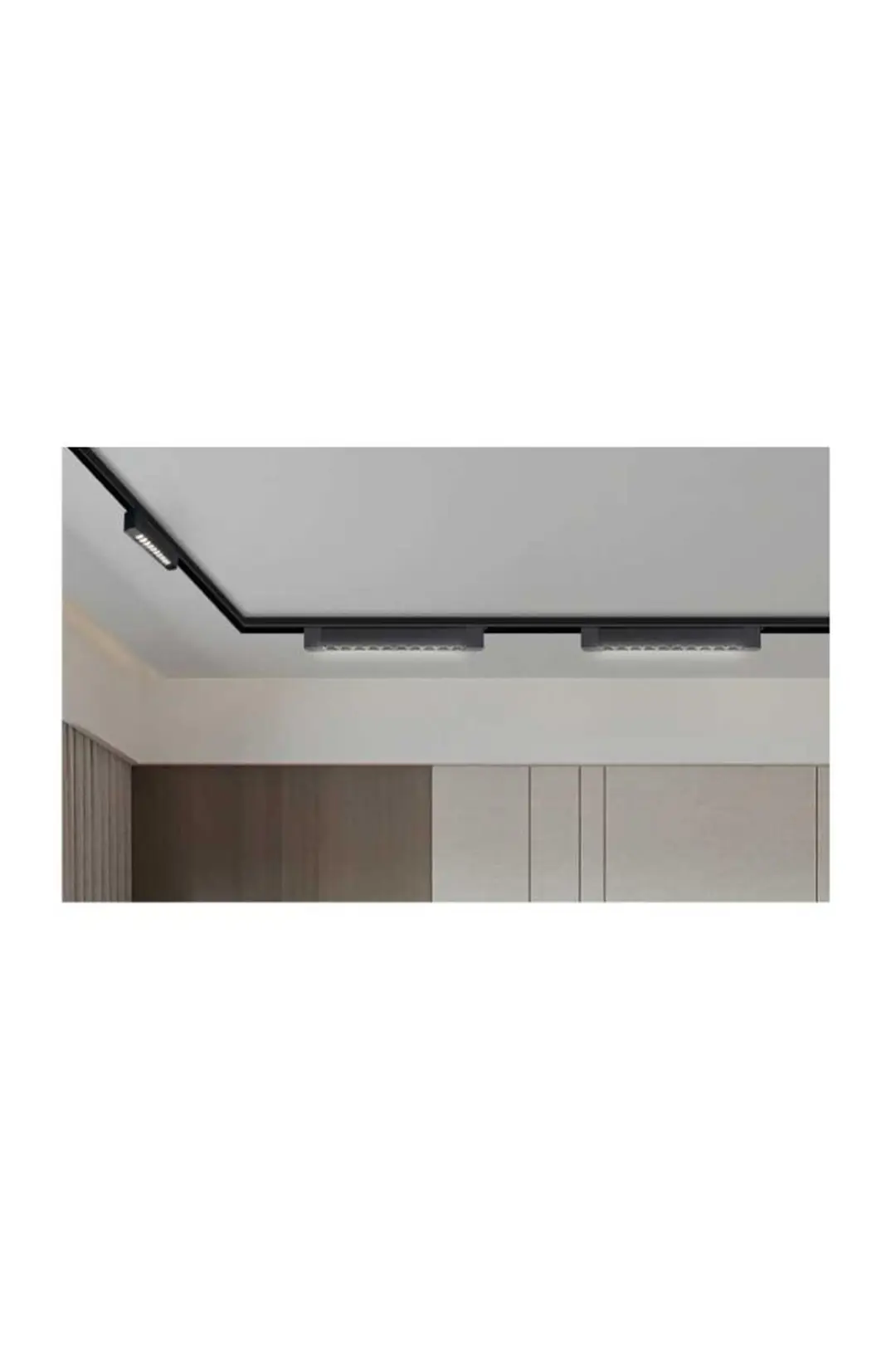 Forlife Siyah Kasa Siyah Lensli Ray Armatürü 20W 3200K Gün Işığı FL-5582 Sb 2