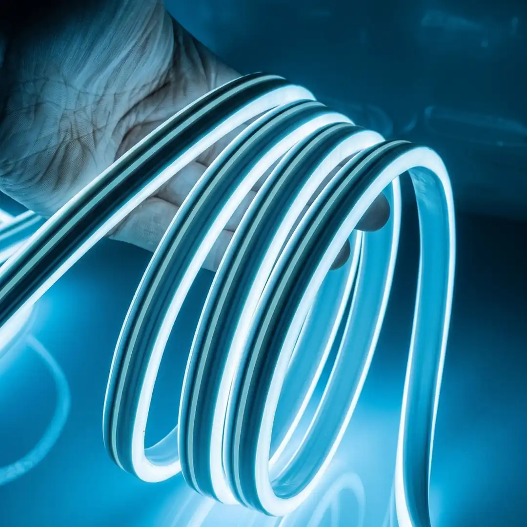 220 Volt Buz Mavisi Neon Şerit Led