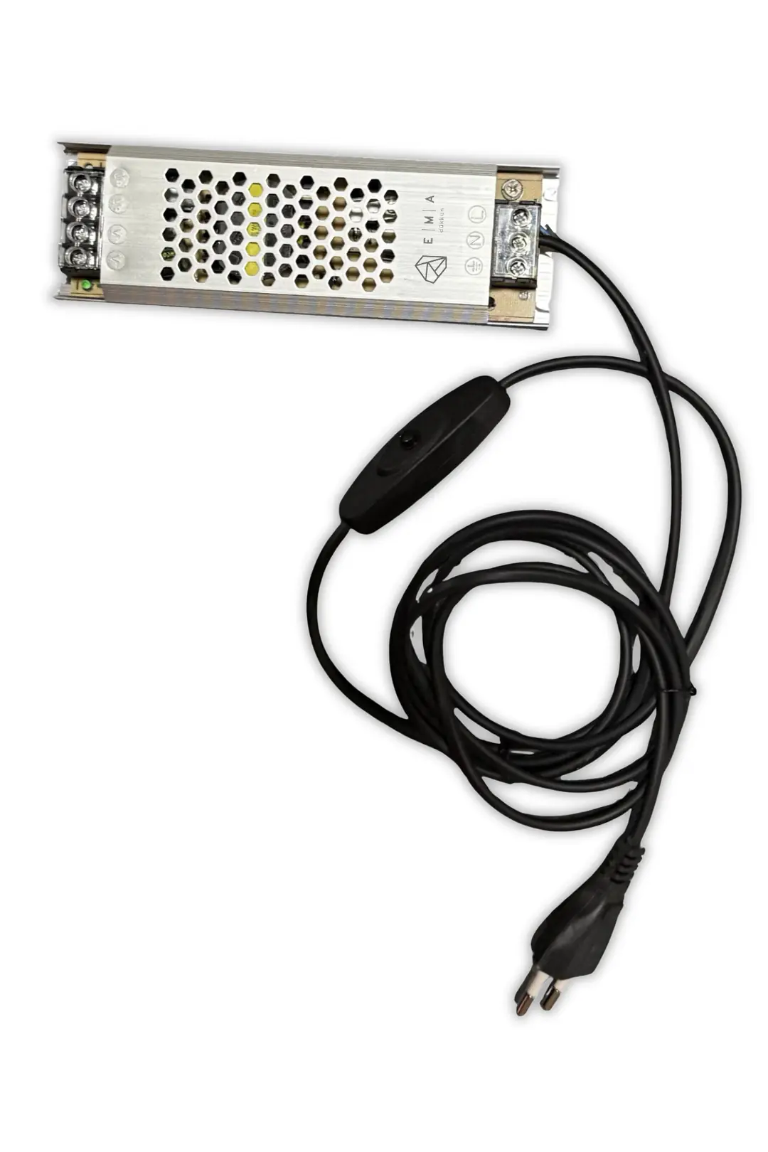 12V 16.5A Ultra Slim LED Trafo Anahtarlı Fişli 180W İnce Kasa LED Sürücü Adaptör 3