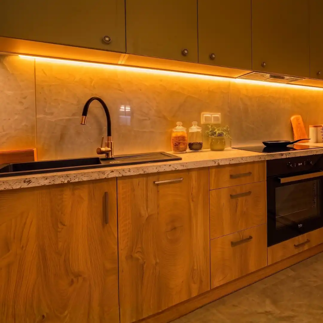 12 Volt Amber Neon Şerit Led - ek resim