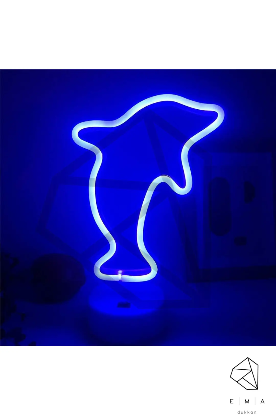 Yunus Neon LED Gece Lambası | USB ve Pilli 4
