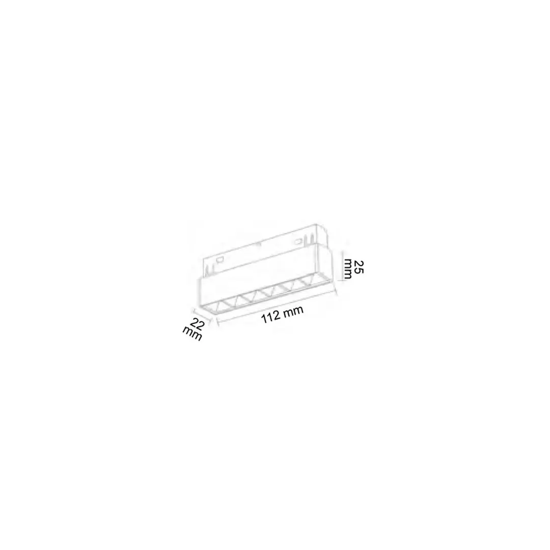Forlife Rose Kompakt Lensli Magnet Armatür 6W 4000k Ilık Beyaz FL-6611 R - ek resim