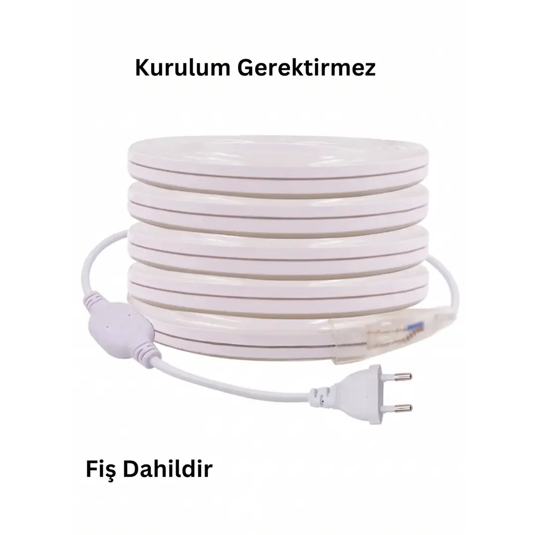 220 Volt Buz Mavisi Neon Şerit Led 4