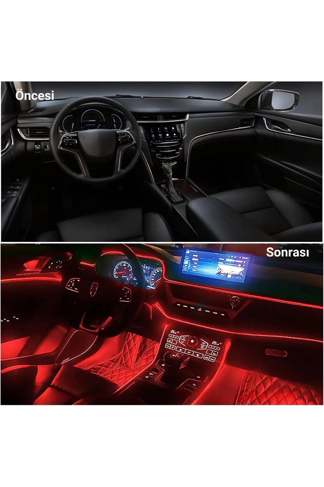 Araç Içi Neon Rgb Araç Içi Led Ip Neon Led 6