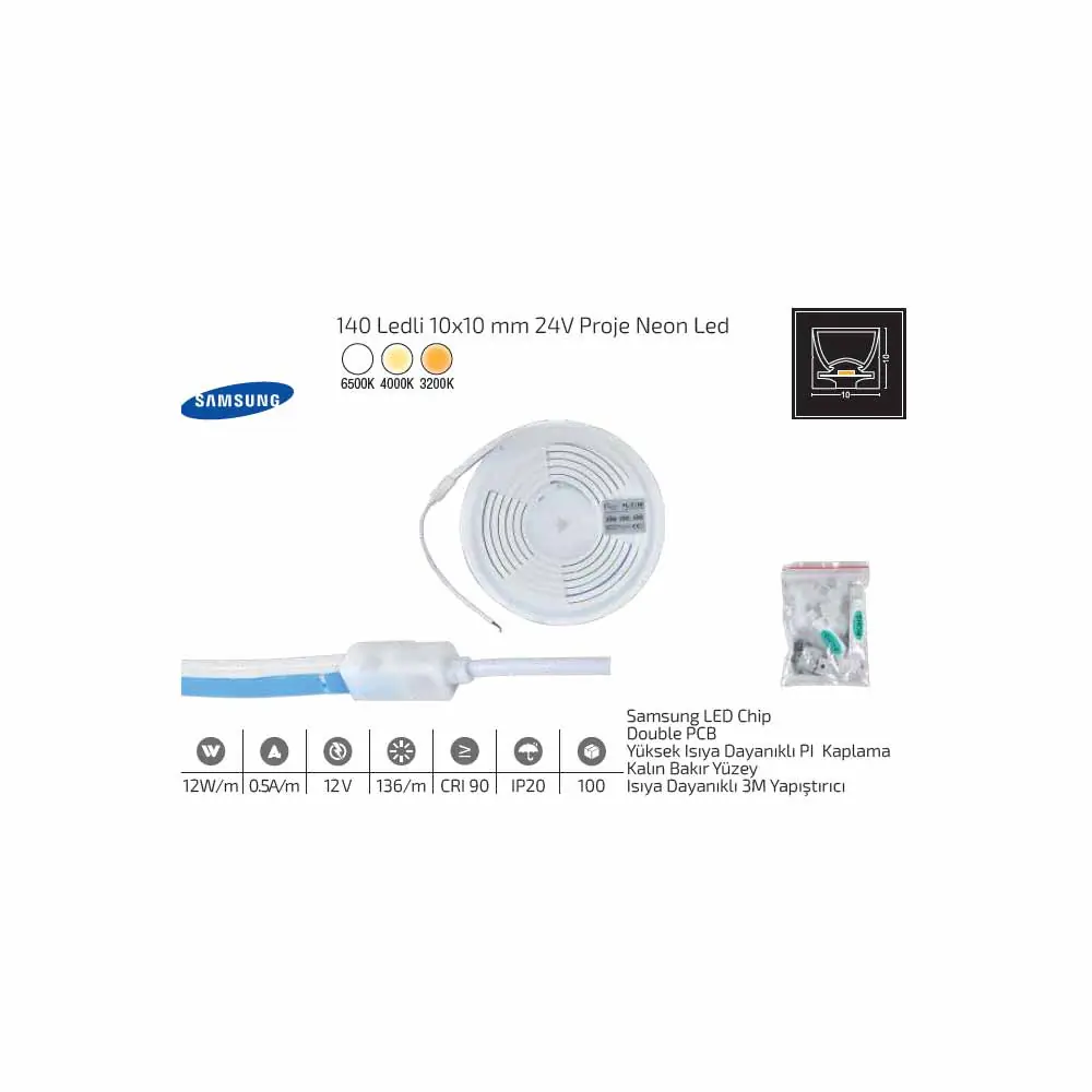 Forlife Neon Led 24V 140 Ledli 5 Metre FL-5128 - ek resim